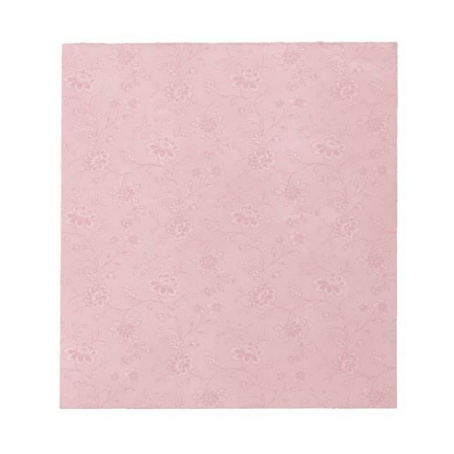Einfach hübsche rosa Blumen Notizblock (Vorderseite)