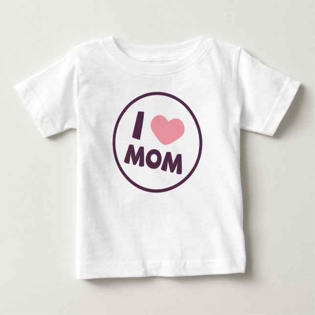 Einfach I Liebe Mama Muttertag | Sweatshirt Baby T-shirt (Vorderseite)