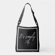 Einfach Ich – Elegante schwarze einfache Tote-Bag