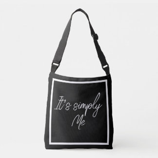Einfach Ich – Elegante schwarze einfache Tote-Bag Tragetaschen Mit Langen Trägern