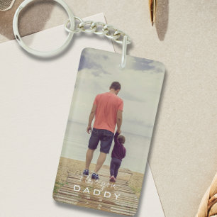 Einfach Ich Liebe Dich Daddy Foto Schlüsselanhänge Schlüsselanhänger