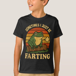 Einfach ich manchmal Frosch furzendes sarkastische T-Shirt