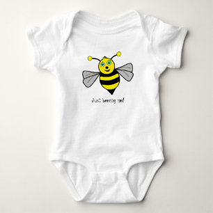 "Einfach ich selbst!" Bienen-Body Baby Strampler