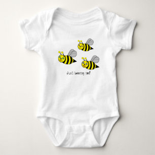 "Einfach ich selbst!" Drei Bienen Bodysuit Baby Strampler