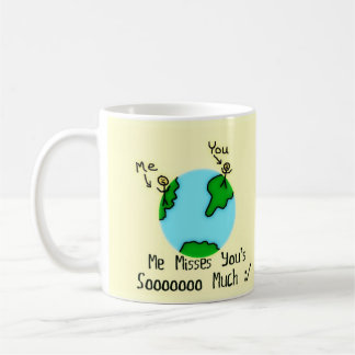 Einfach, ich vermisse dich tasse