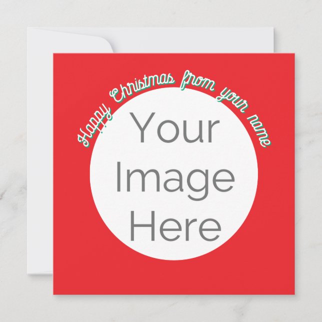 Einfach Ihr Bild hier Foto Glückliche Weihnachtska (Vorderseite)