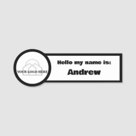 Einfach Ihr Logo hier Hallo Mein Name ist Geschäft Namensschild