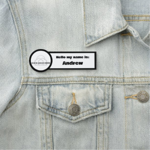 Einfach Ihr Logo hier Hallo Mein Name ist Geschäft Namensschild