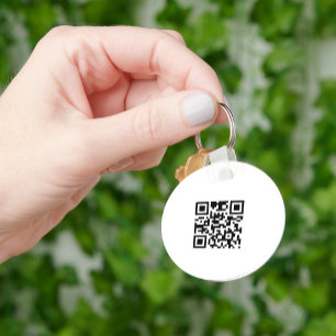Einfach Ihr Logo und QR-Code finden Sie hier Benut Schlüsselanhänger