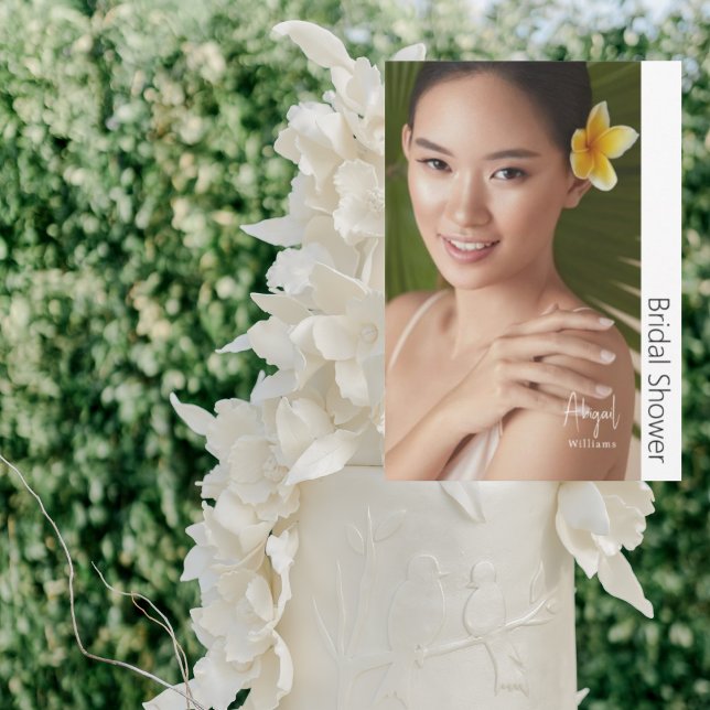 Einfach ihr modernes Bride Foto Brautparty Einladung (Von Creator hochgeladen)