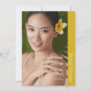 Einfach ihr modernes Foto Gelbes Brautparty Einladung