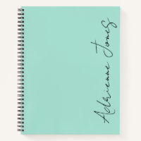 Einfach Ihr Name Sea Green & Black