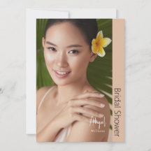 Einfach ihre moderne Braut Foto Beige Brautparty