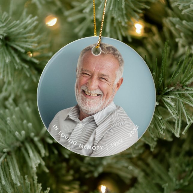 Einfach im Foto lieben Keramik Ornament (Baum)