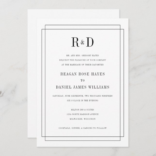 einfach in Liebe Einladung (Vorne/Hinten)