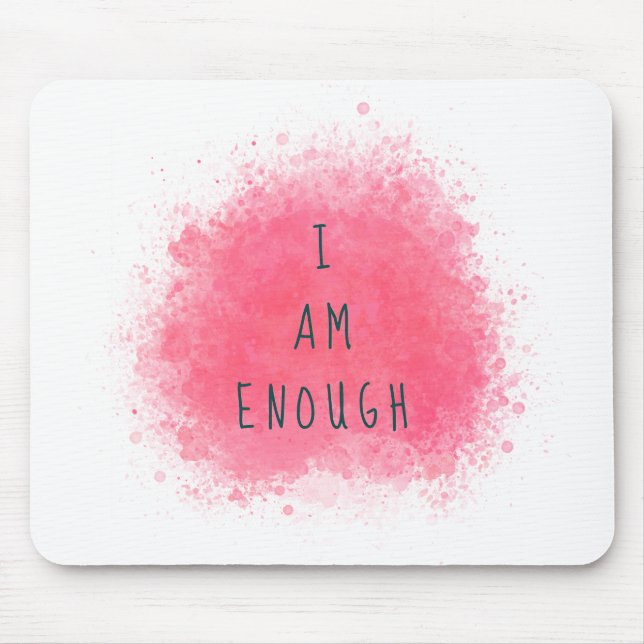 Einfach Inspiriert, ich bin genug Affirmation Zita Mousepad (Vorne)