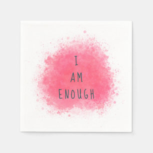Einfach Inspiriert, ich bin genug Affirmation Zita Serviette