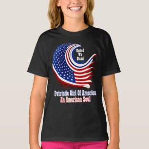 Einfach Inspirierte Patriotische Mädchen von Ameri T-Shirt