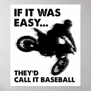 Einfach ist Baseball Lustig Poster