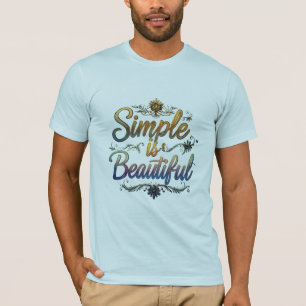 Einfach ist schön" Bella+Leinwand Kurzurlaub T-Shirt