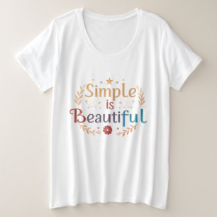 Einfach ist schön - Women's Plus Size T - Shirt
