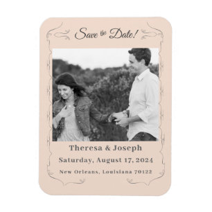 Einfach katholische Einladung zur Hochzeit Magnet