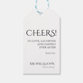 Einfach klassische Wine Shooter-Tag Geschenkanhänger