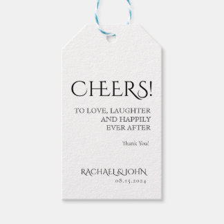 Einfach klassische Wine Shooter-Tag Geschenkanhänger