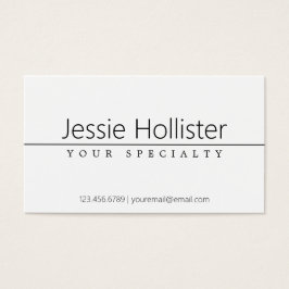 Einfach klassischer schwarzer Text auf Weiß