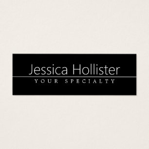 Einfach klassischer weißer Text auf schwarz