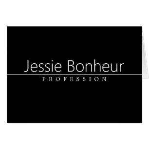 Einfach klassischer weißer Text auf schwarz