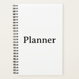 Einfach Klein 5,5" x 8,5" Softcover, schwarze Spir Planer