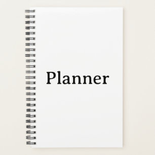 Einfach Klein 5,5" x 8,5" Softcover, schwarze Spir Planer