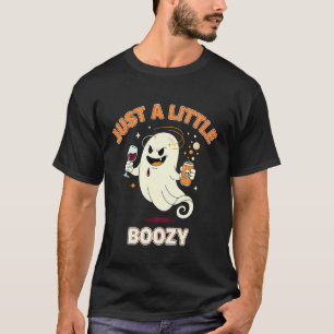 Einfach Kleiner Beschwipster Halloween-Geist Trink T-Shirt