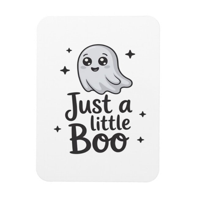Einfach Kleiner Boo Lustiges Design Magnet (Vertikal)