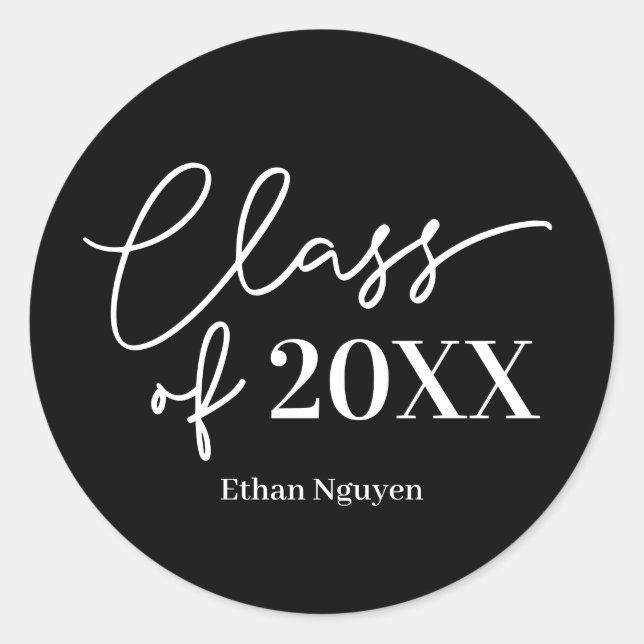 Einfach konfident bearbeitbarer Abschluss Sticker (Vorderseite)