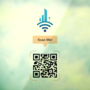 Einfach kostenloser QR-Code für WiFi Fensteraufkleber