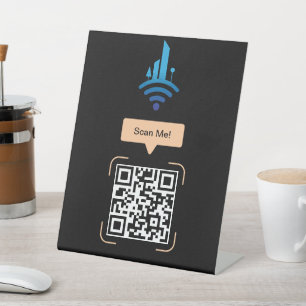Einfach kostenloser QR-Code für WiFi Sockelschild
