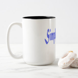 Einfach kraftvolle Zitat-Tasse Zweifarbige Tasse