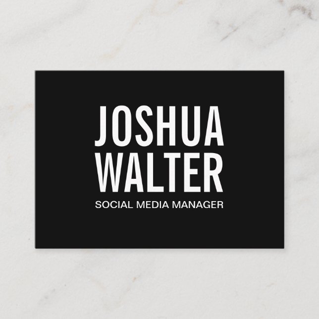 Einfach kühl visitenkarte (Vorderseite)