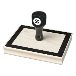 Einfach leeres Rechteck sogar dicker Grenze Gummistempel