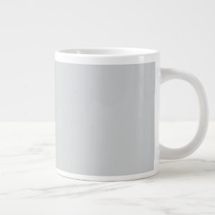 Einfach leicht grau Jumbo-Tasse
