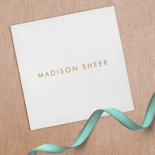 Einfach, leicht grau, modern Minimalistisch Quadratische Visitenkarte