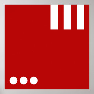 Einfach Letter & Icon ART + Ihre Farben & Ideen Poster