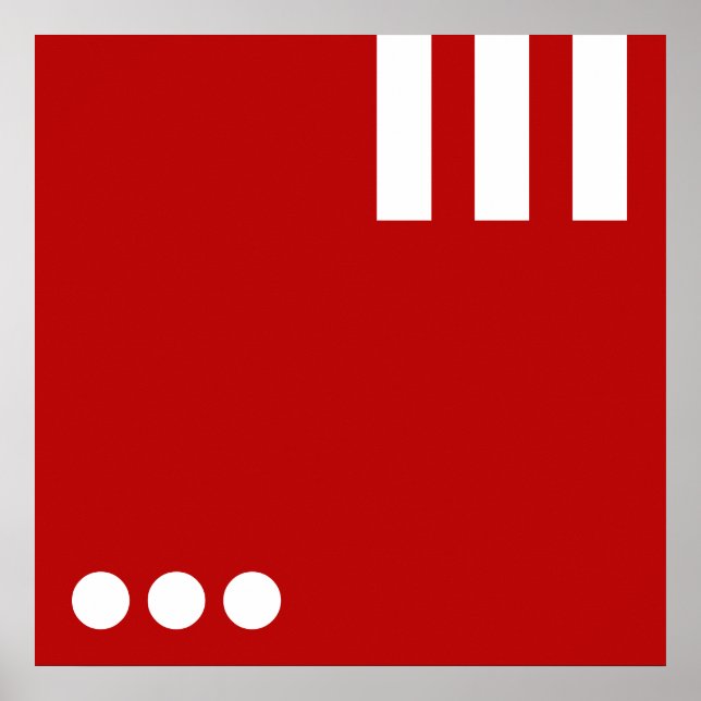 Einfach Letter & Icon ART + Ihre Farben & Ideen Poster (Vorne)