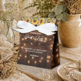 Einfach Liebe Braune Holz-Lichterkette Hochzeitssh Geschenkschachtel