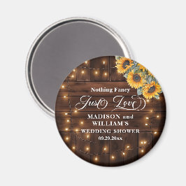 Einfach Liebe Braune Holz-Lichterkette Hochzeitssh Magnet