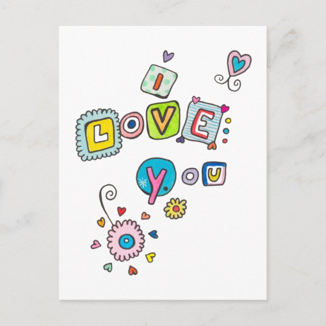 Einfach Liebe Postkarte (Vorderseite)