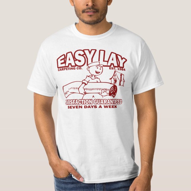 Einfach Liegendes T-Shirt (Vorderseite)