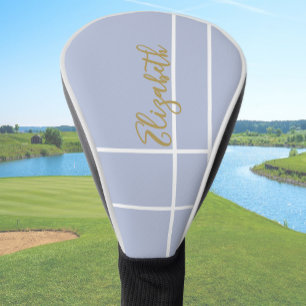 Einfach lila violett minimalistischer Damenname Golf Headcover